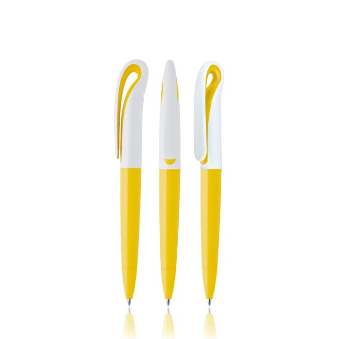 Bolígrafo estilo cisne de plástico en varios colores tinta negra