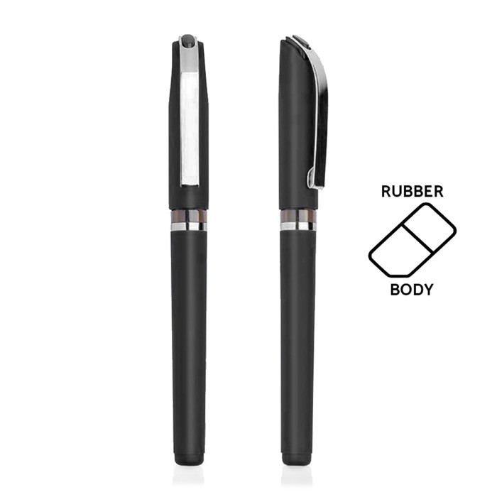 Roller ergonómico de plástico con acabado de caucho tinta negra