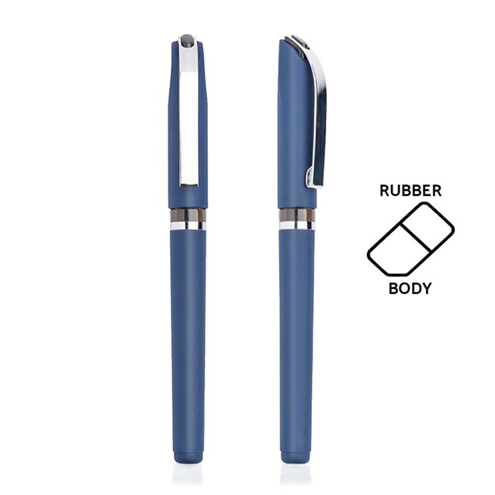 Roller ergonómico de plástico con acabado de caucho tinta negra vista 1