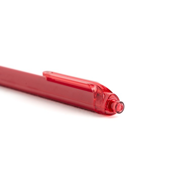 Bolígrafo triangular de plástico con detalles transparentes tinta azul Bolígrafo triangular de plástico con detalles transparentes tinta azul