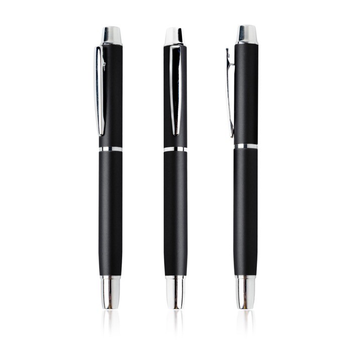 Roller elegante de aluminio con detalles plateados tinta azul color negro vista 11