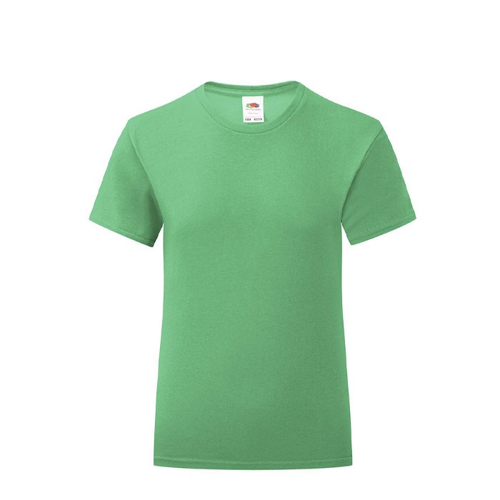 Camiseta para niña algodón 150 g/m2 color verde