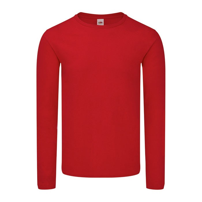 Camiseta algodón peinado 150 g/m2 color rojo