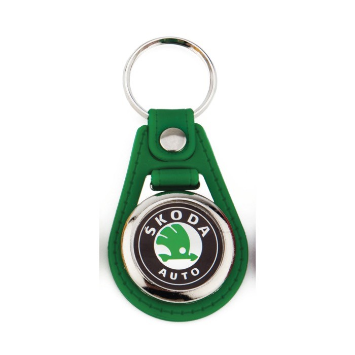 Llavero personalizable con ficha interior para carro de la compra