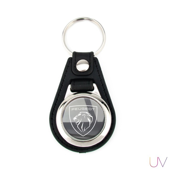 Llavero personalizable con ficha interior para carro de la compra