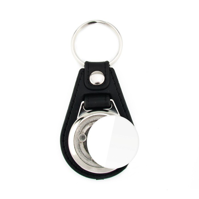 Llavero personalizable con ficha interior para carro de la compra vista 2