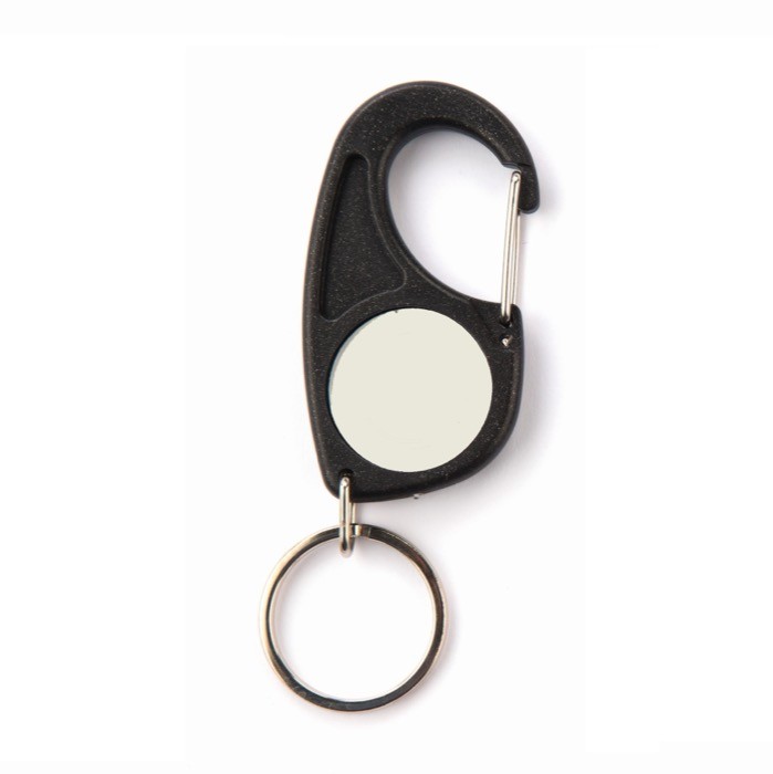 Llavero a 2 caras con mosquetón y anclaje para cualquier ocasión color negro vista 11 Llavero a 2 caras con mosquetón y anclaje para cualquier ocasión color negro vista 11