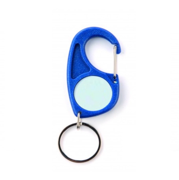 Llavero a 2 caras con mosquetón y anclaje para cualquier ocasión Llavero a 2 caras con mosquetón y anclaje para cualquier ocasión