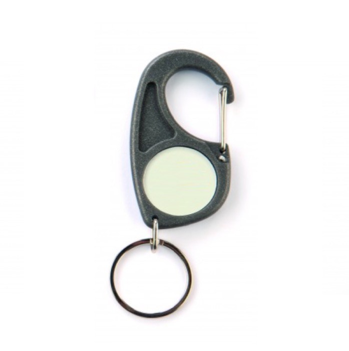 Llavero a 2 caras con mosquetón y anclaje para cualquier ocasión Llavero a 2 caras con mosquetón y anclaje para cualquier ocasión