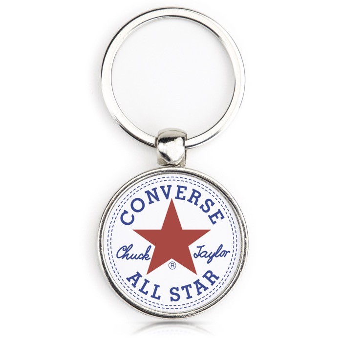 Llavero metálico redondo con papel personalizable a 2 caras Llavero metálico redondo con papel personalizable a 2 caras