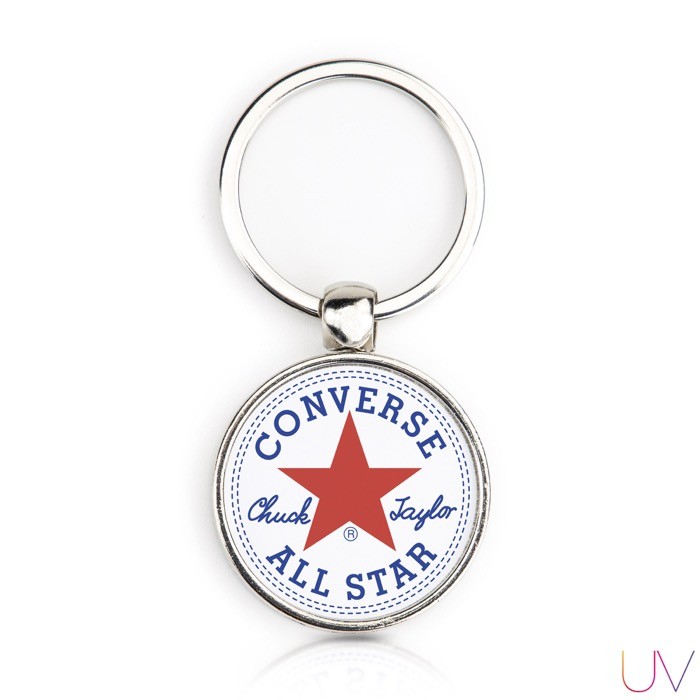 Llavero metálico redondo con papel personalizable a 2 caras Llavero metálico redondo con papel personalizable a 2 caras