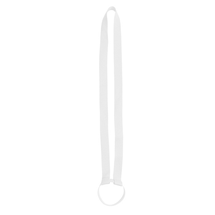 Lanyard posavasos con correa de silicona ideal parea festivales color blanco Lanyard posavasos con correa de silicona ideal parea festivales color blanco