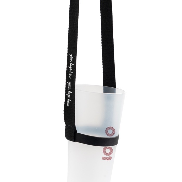 Lanyard posavasos con correa de silicona ideal parea festivales Lanyard posavasos con correa de silicona ideal parea festivales