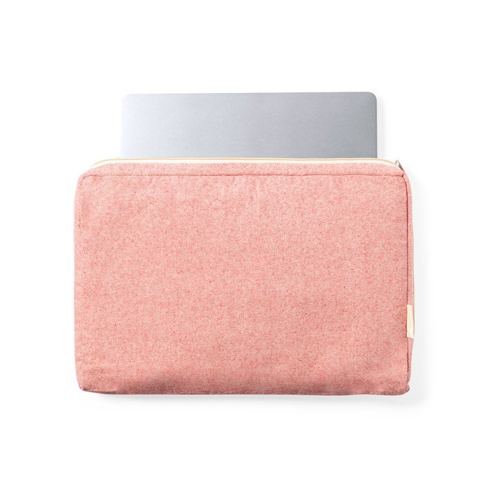 Funda acolchada para ordenador de algodón reciclado GRS 15'' quinta vista