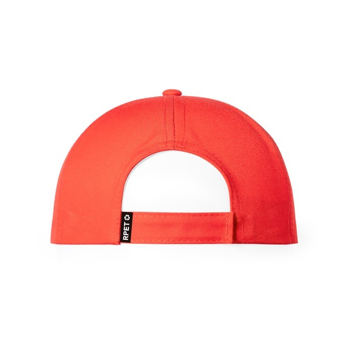 Gorra de poliéster RPET para niños con cierre de velcro tercera vista