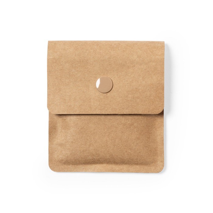 Cenicero de papel reciclado y aluminio color natural primera vista