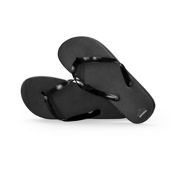 Chanclas para playa de EVA reciclado Beach Friendly color negro primera vista