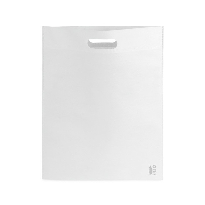 Bolsa de non-woven rpET de 70 g/m2 color blanco primera vista