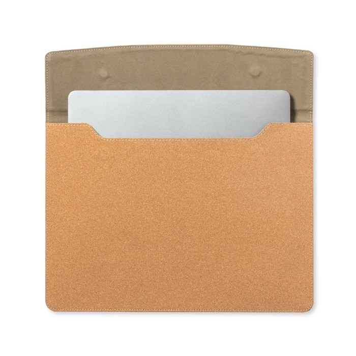 Funda para el portátil hecha de corcho con el interior acolchado 14'' color natural tercera vista