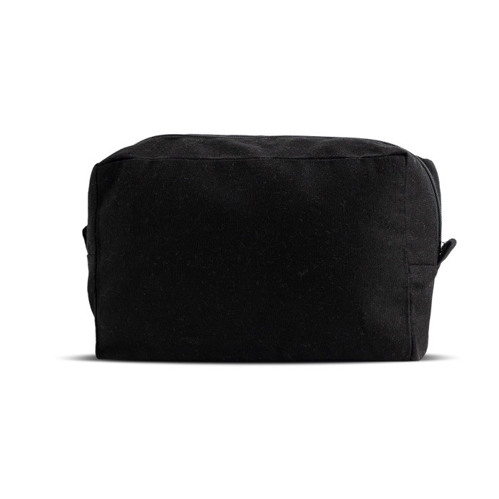 Neceser hecho en lona de canvas ideal para organizar los artículos color negro vista 11 Neceser hecho en lona de canvas ideal para organizar los artículos color negro vista 11