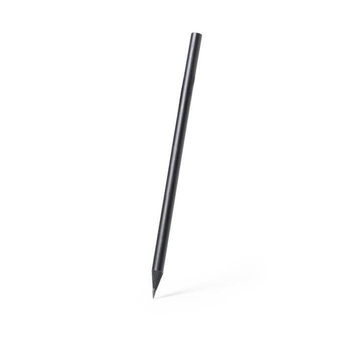 Lápiz de madera negro color negro segunda vista