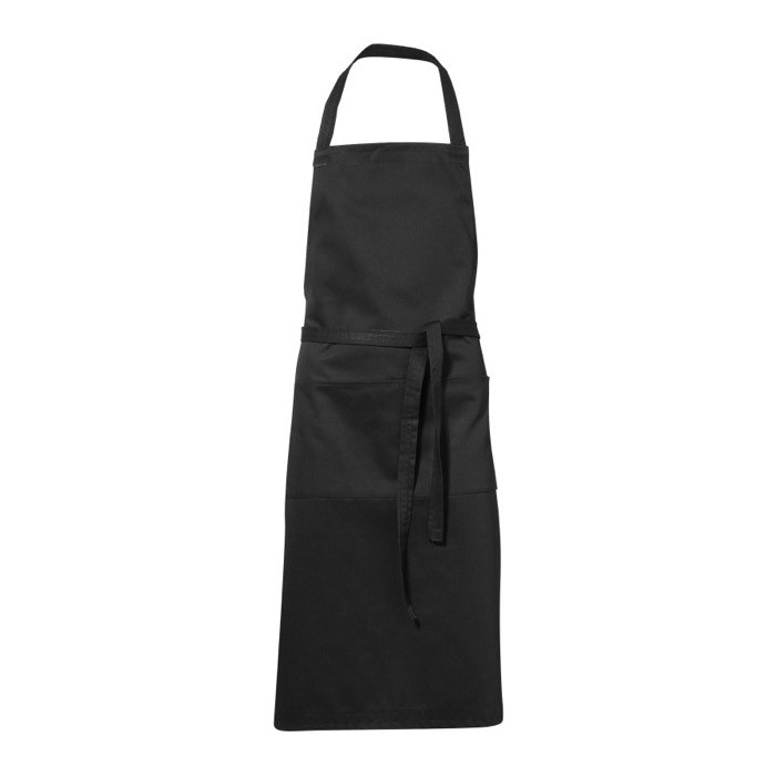 Delantal de cocina personalizado 240 g/m2 color negro Delantal de cocina personalizado 240 g/m2 color negro