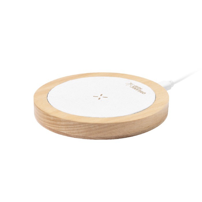 Cargador inalámbrico con carcasa ecológica Cargador inalámbrico con carcasa ecológica