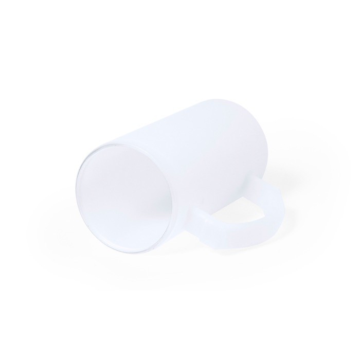 Jarra de cristal para cerveza con acabado mate 500ml color blanco segunda vista Jarra de cristal para cerveza con acabado mate 500ml color blanco segunda vista