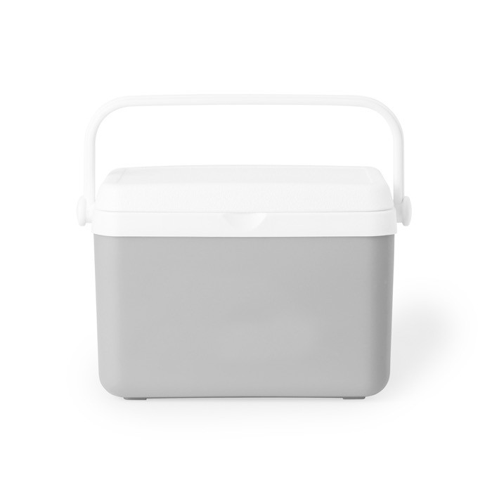 Nevera vintage de doble pared y asa rígida con capacidad de 4L color gris primera vista Nevera vintage de doble pared y asa rígida con capacidad de 4L color gris primera vista