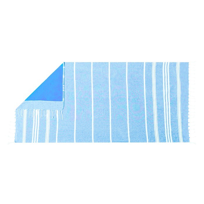 Pareo toalla bicolor de algodón reciclado y poliéster 255g/m2 tercera vista