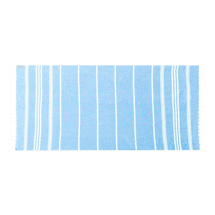 Pareo toalla bicolor de algodón reciclado y poliéster 255g/m2 cuarta vista