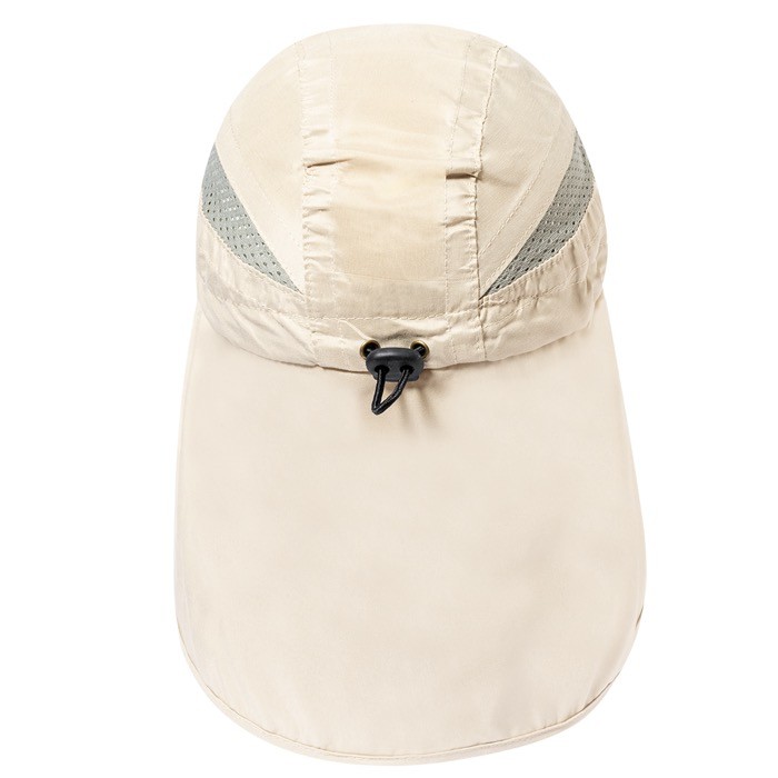 Gorra de microfibra bicolor con cierre elástico y cubre cuello quinta vista Gorra de microfibra bicolor con cierre elástico y cubre cuello quinta vista