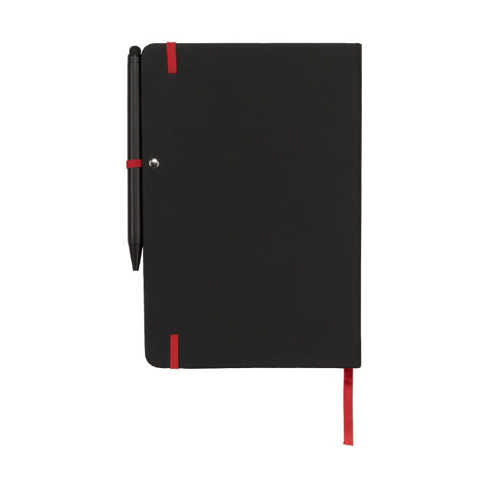 Libreta promocional detalles a color color rojo vista trasera Libreta promocional detalles a color color rojo vista trasera