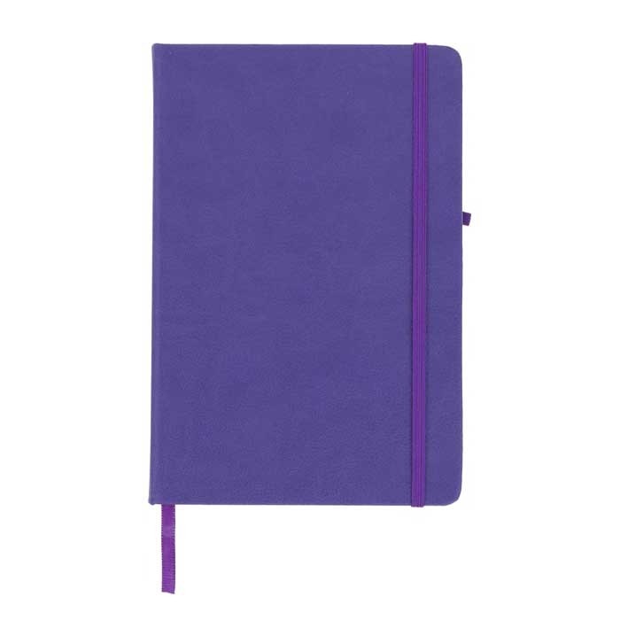 Libretas para publicidad con bolsillo interior color lila
