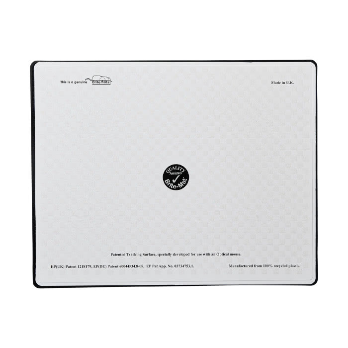 Alfombrilla publicitaria plástico reciclado color negro vista trasera