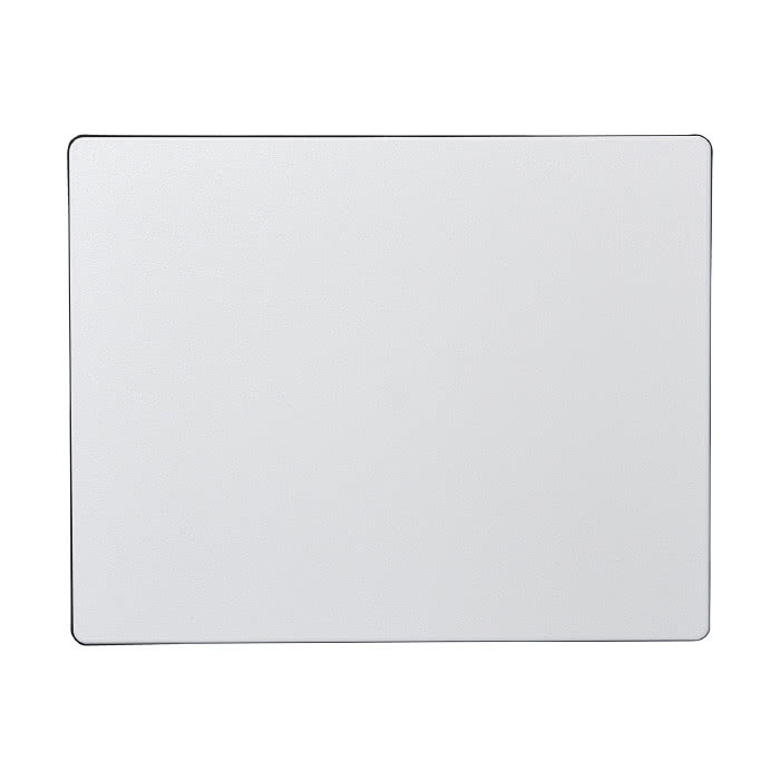 Alfombrilla publicitaria plástico reciclado color negro vista delantera