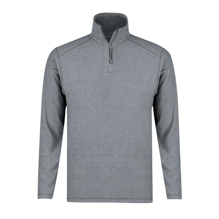 Chaqueta de polar fleece con cierre de cremallera a juego 160 g/m2 color gris tecera vista Chaqueta de polar fleece con cierre de cremallera a juego 160 g/m2 color gris tecera vista