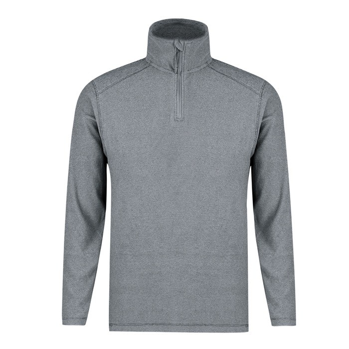Chaqueta de polar fleece con cierre de cremallera a juego 160 g/m2 color gris primera vista Chaqueta de polar fleece con cierre de cremallera a juego 160 g/m2 color gris primera vista