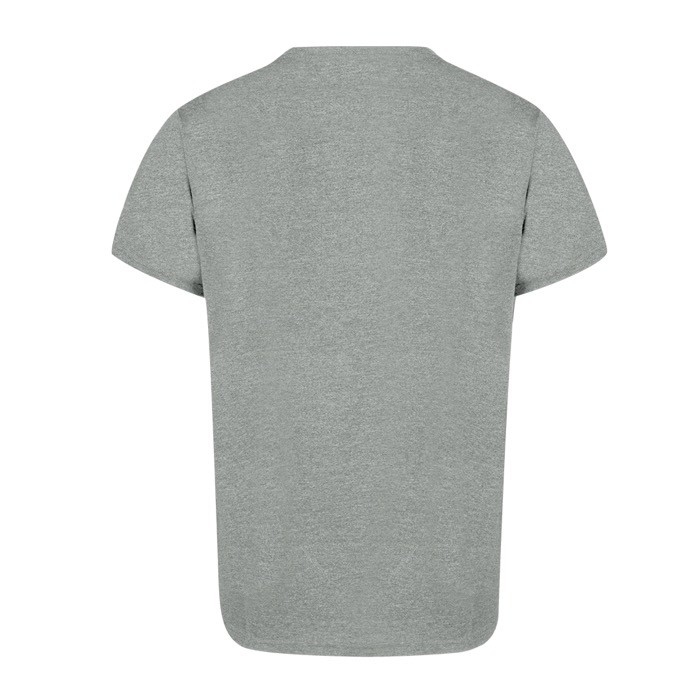 Camiseta de algodón reciclado y RPET en colores básicos 150 g/m2 color gris cuarta vista Camiseta de algodón reciclado y RPET en colores básicos 150 g/m2 color gris cuarta vista