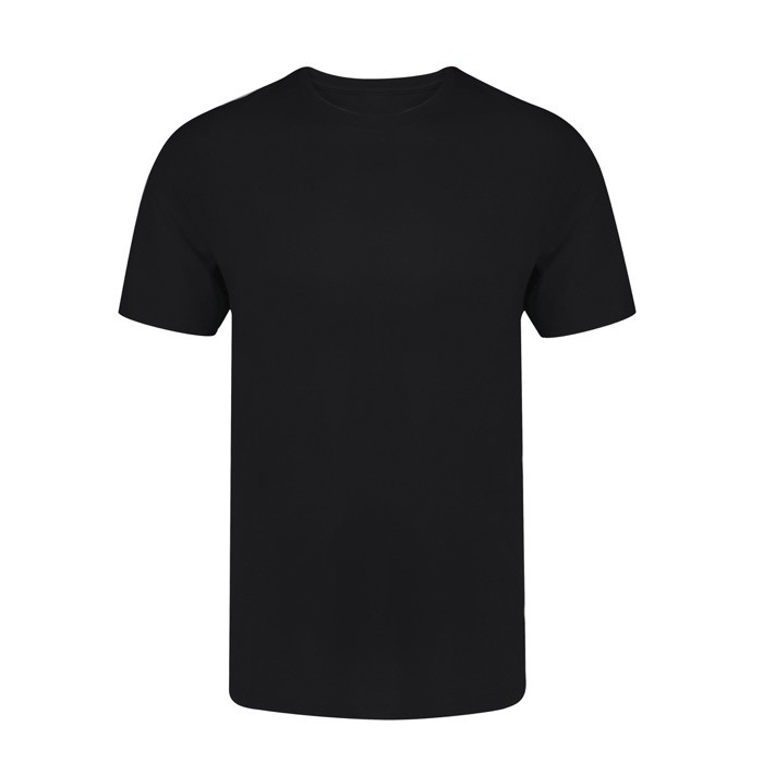 Camiseta unisex de 100% algodón peinado Ring Spun 160 g/m2 color negro primera vista