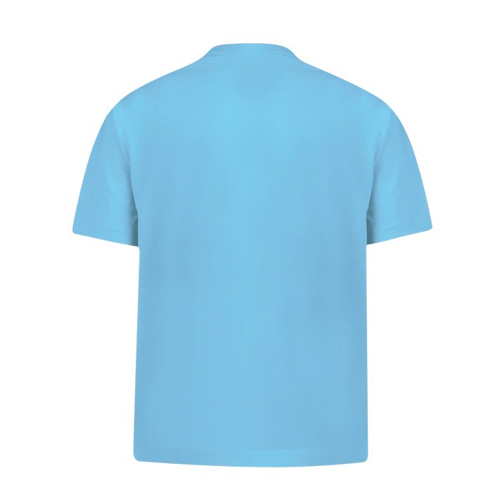 Camiseta para niños de 100% algodón peinado Ring Spun 160 g/m2 color azul claro cuarta vista Camiseta para niños de 100% algodón peinado Ring Spun 160 g/m2 color azul claro cuarta vista