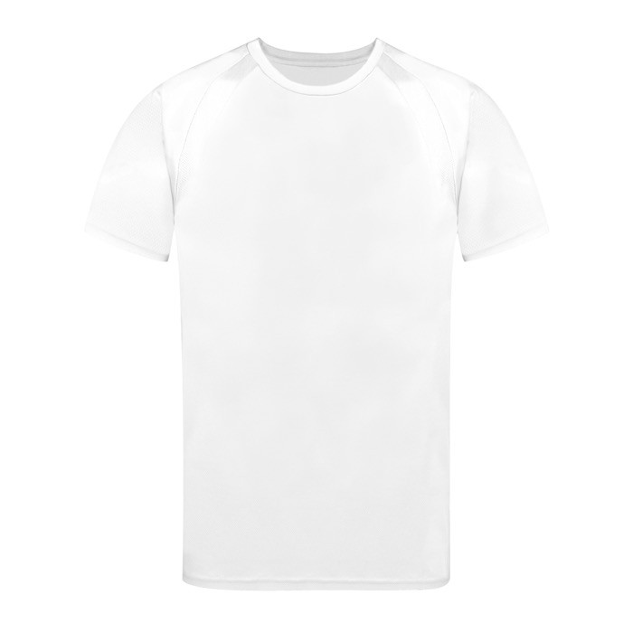 Camiseta técnica de 100% poliéster transpirable 135 g/m2 color blanco primera vista
