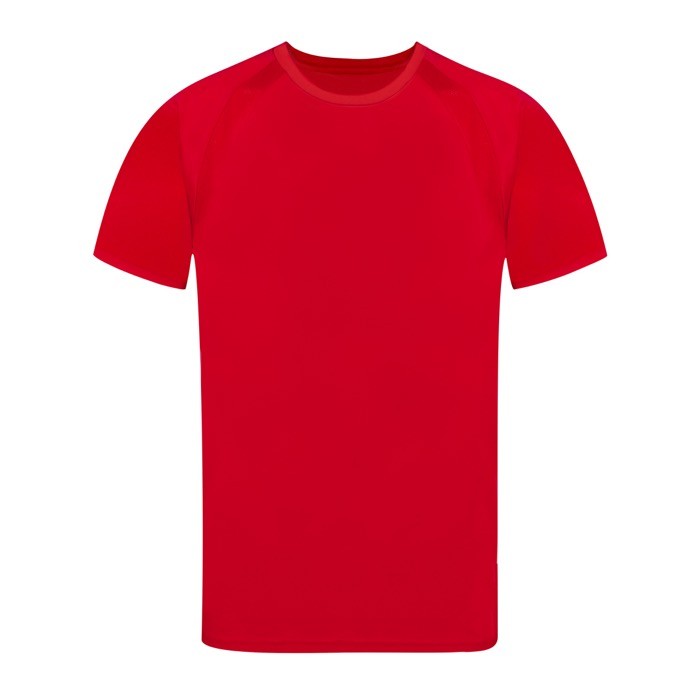 Camiseta técnica de 100% poliéster transpirable 135 g/m2 color rojo primera vista