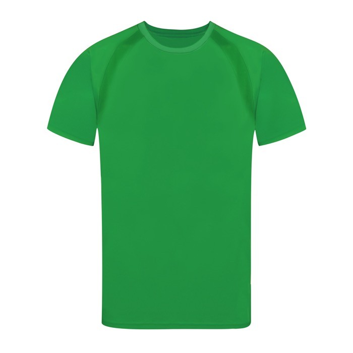 Camiseta técnica de 100% poliéster transpirable 135 g/m2 color verde primera vista