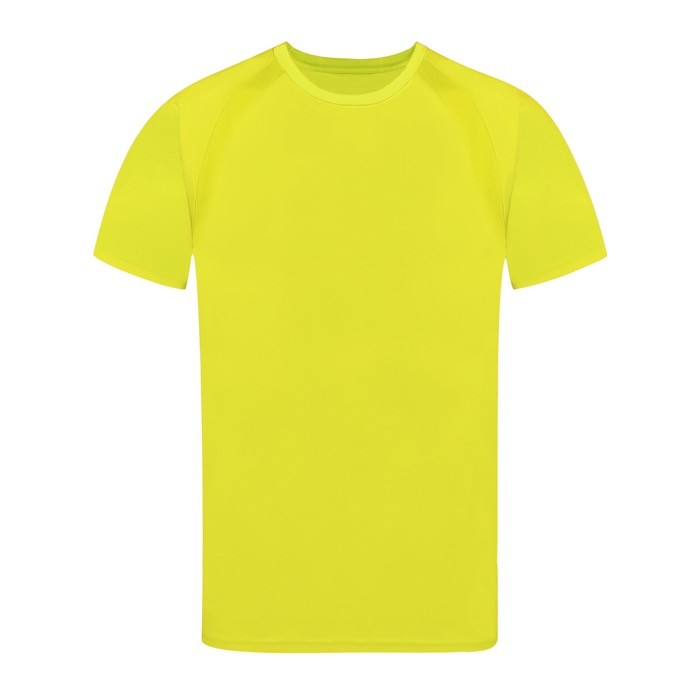 Camiseta técnica de 100% poliéster transpirable 135 g/m2 color amarillo primera vista