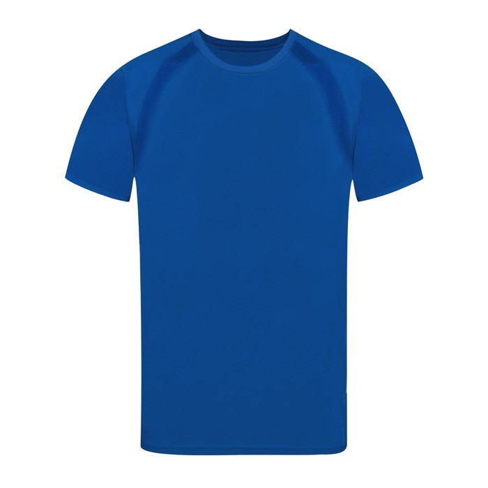 Camiseta técnica de 100% poliéster transpirable 135 g/m2 color azul primera vista