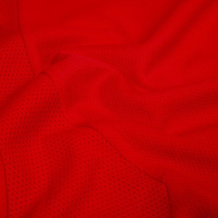 Camiseta técnica para niños de 100% poliéster transpirable 135 g/m2 color rojo tecera vista