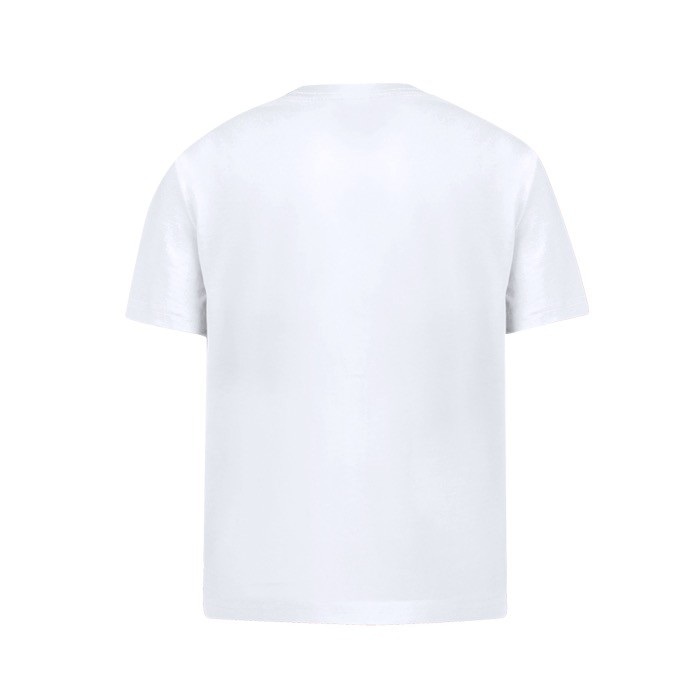 Camiseta blanca para niños de cuello redondo 100% algodón 160 g/m2 color blanco segunda vista