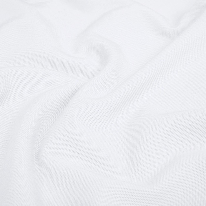 Polo blanco para mujer de 100% algodón con 2 botones a juego 220 g/m2 color blanco cuarta vista