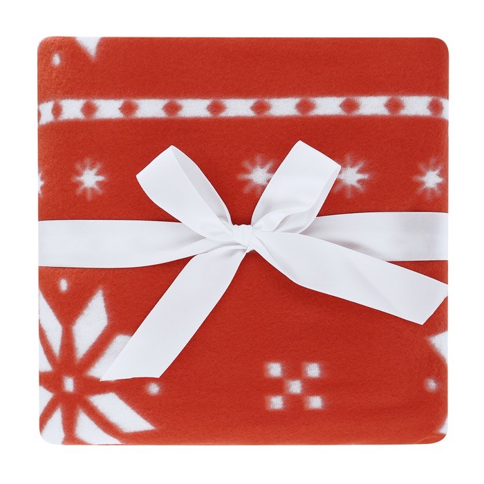 Manta de polar fleece RPET con diseño navideño 130x160 cm cuarta vista
